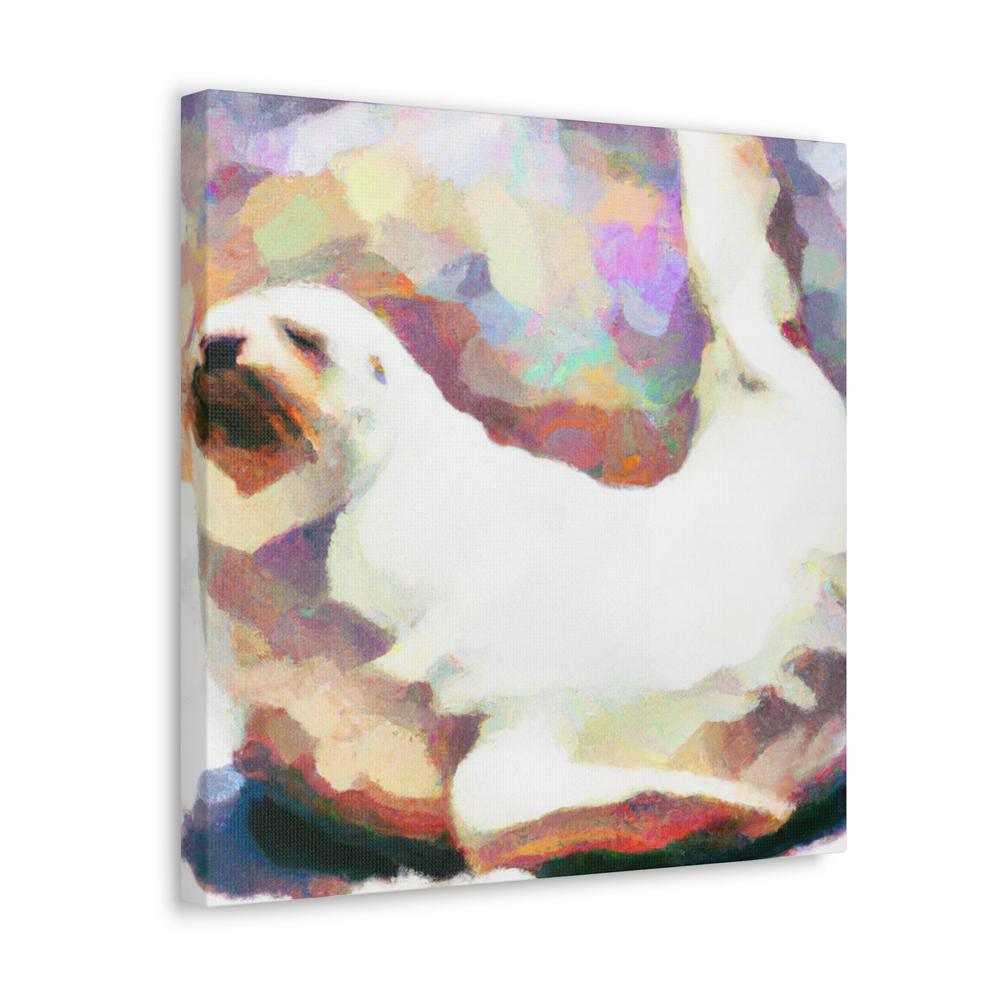 "Harp Seal Expressionism" - Canvas