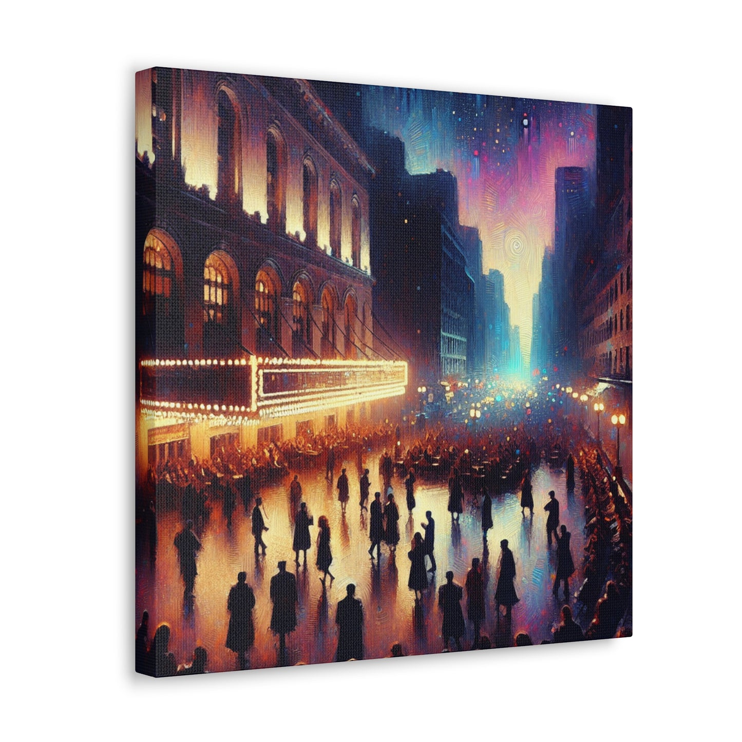 Jazzed Broadway Nights - Canvas