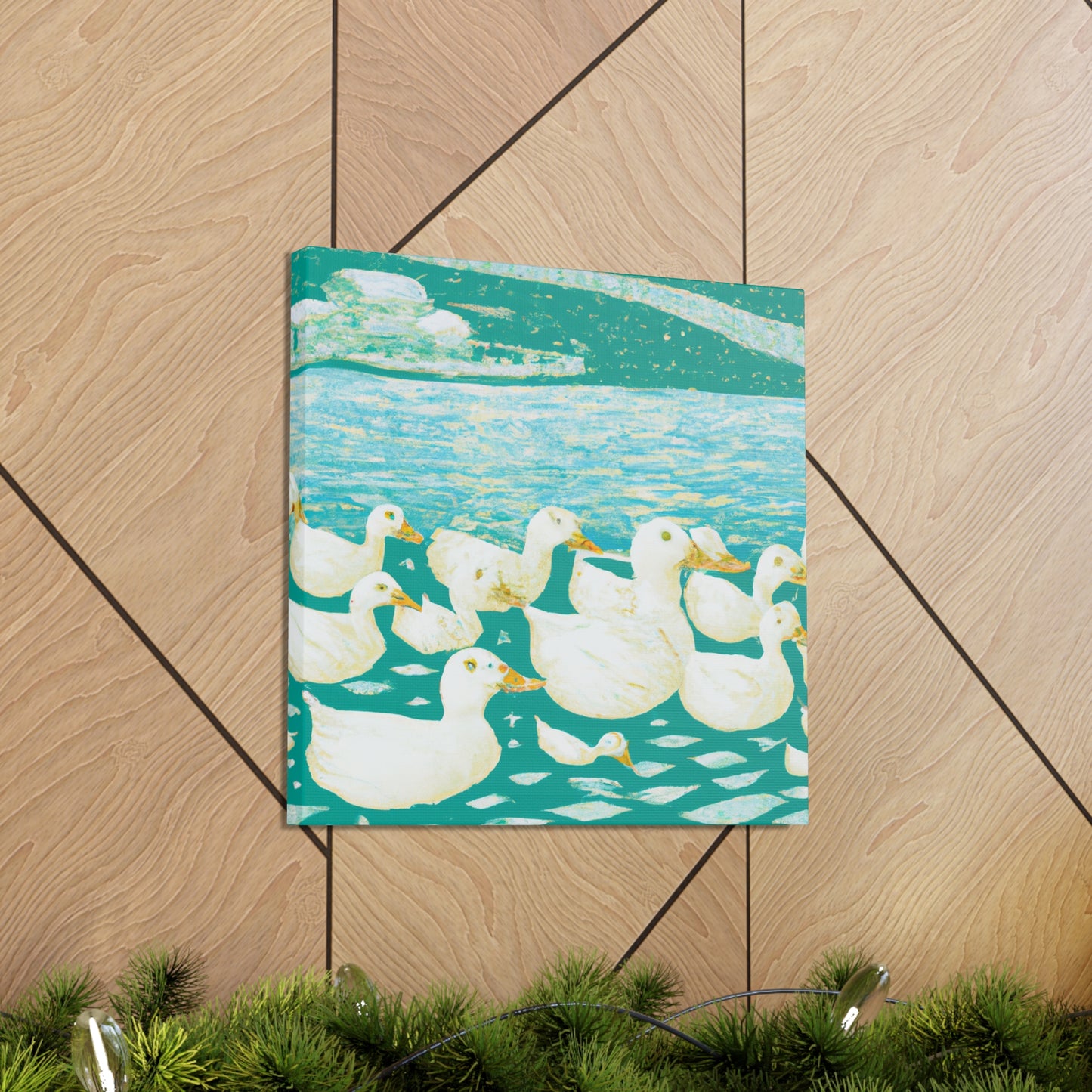 "Duck in the Moonlight" - Canvas