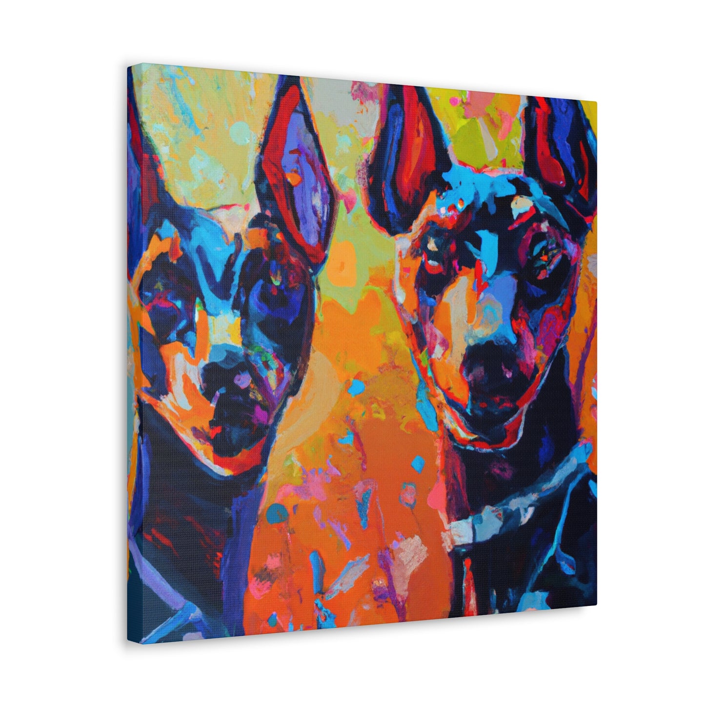 "Doberman in Impressionism" - Canvas