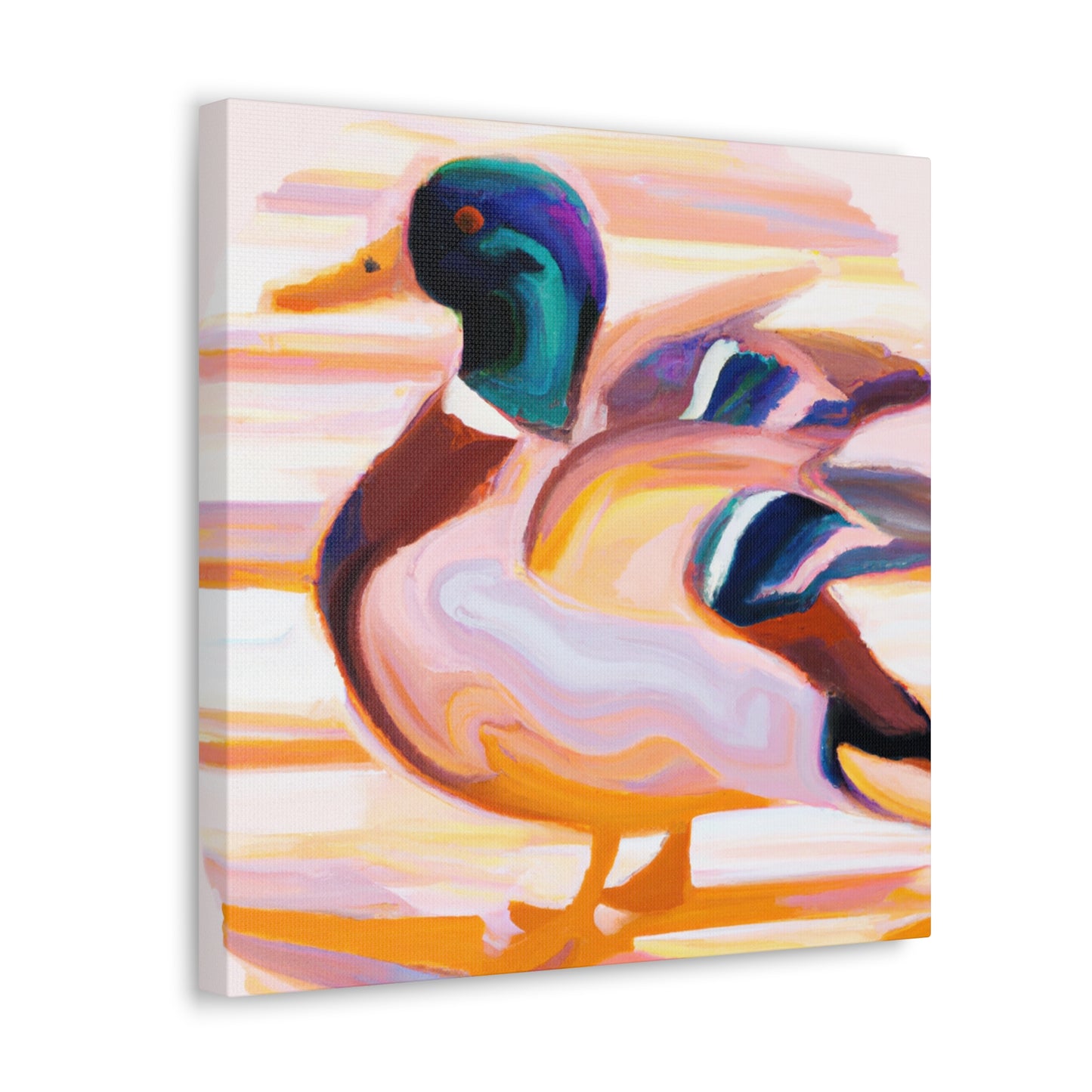 Mallard in Moonlight - Canvas