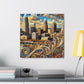 "Vibrant City Spectrum" - Canvas