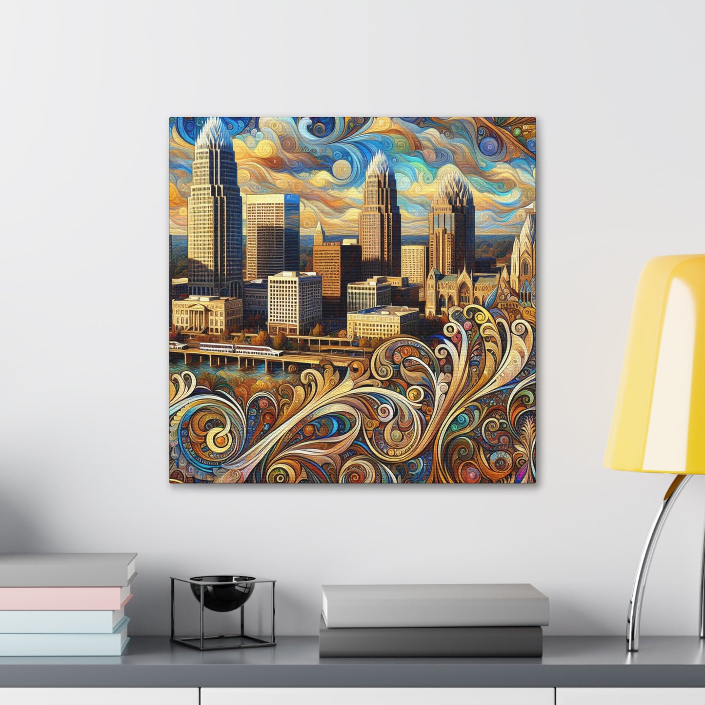 "Vibrant City Spectrum" - Canvas