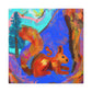 Squirrel's Fauve Frenzy - Canvas