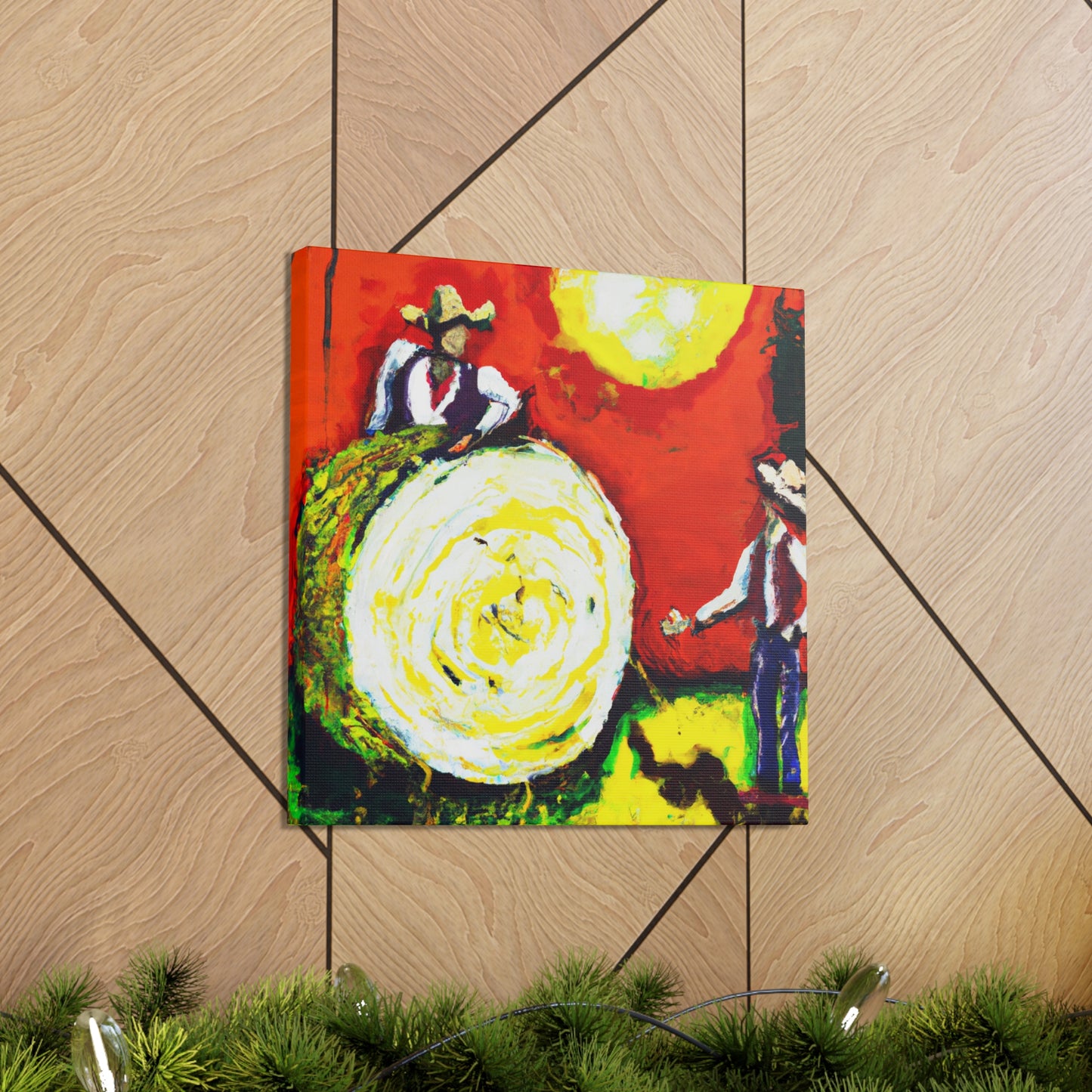 "Summer's Hay Harvest Scene" - Canvas