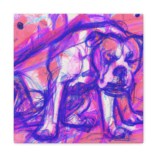 "American Bulldog Triumphant" - Canvas