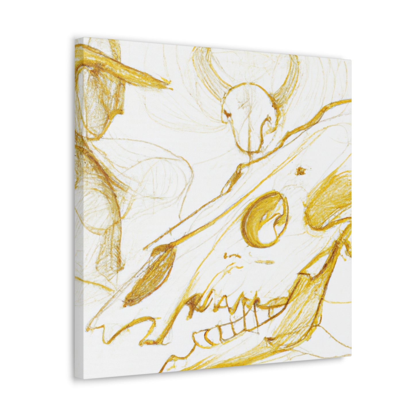 "Cow Skull Mysticism" - Canvas