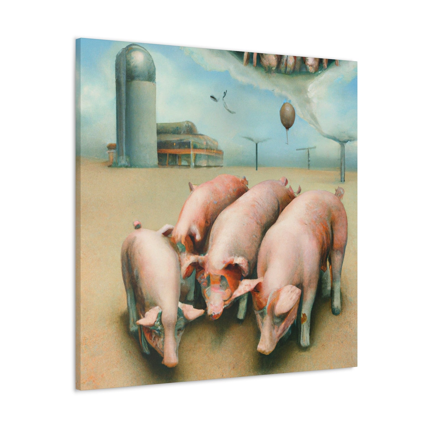 Pig in Levitation - Canvas