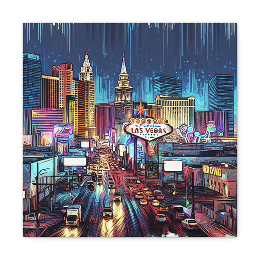 Viva Vintage Vegas Vibes - Canvas