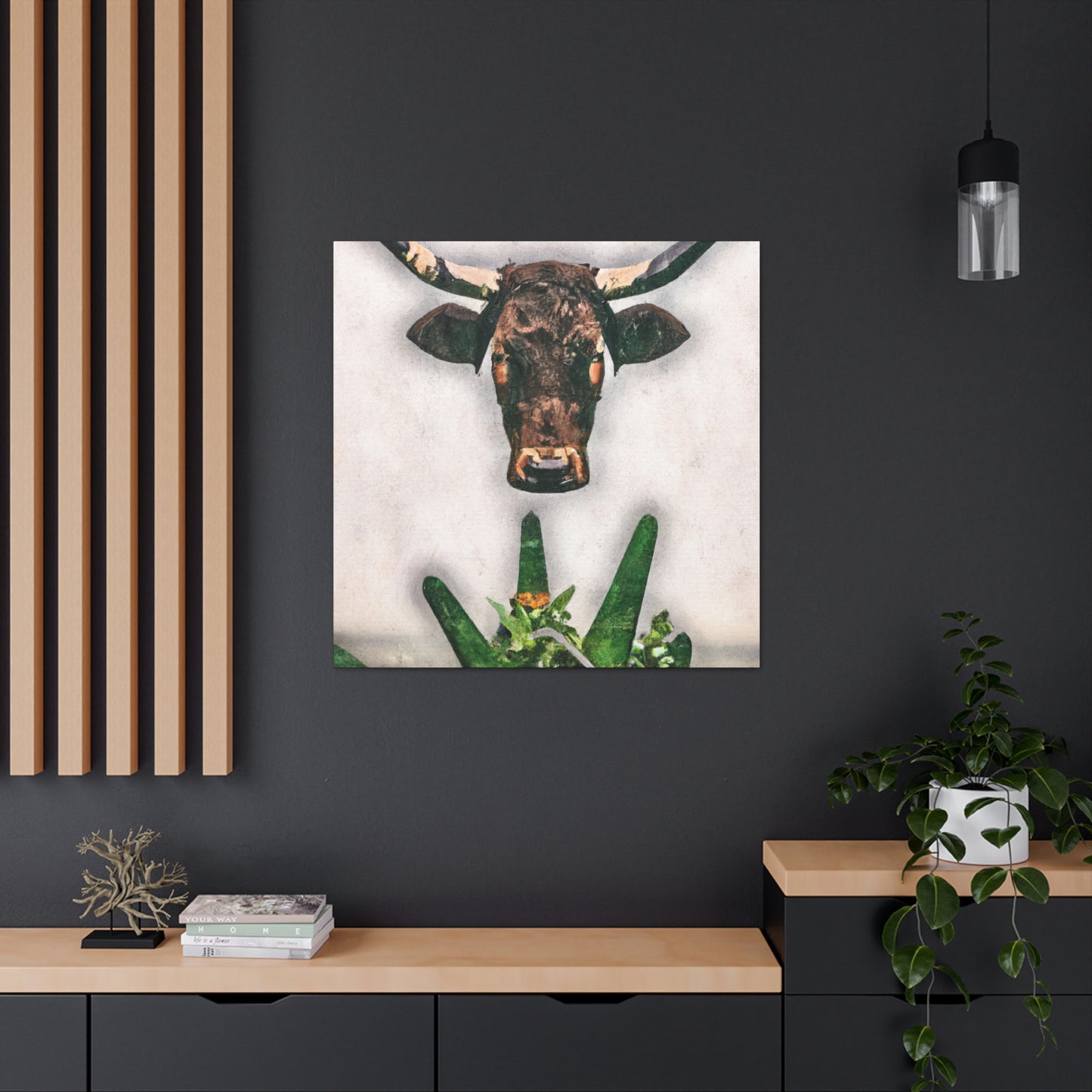 "Texan Longhorn Legacy" - Canvas