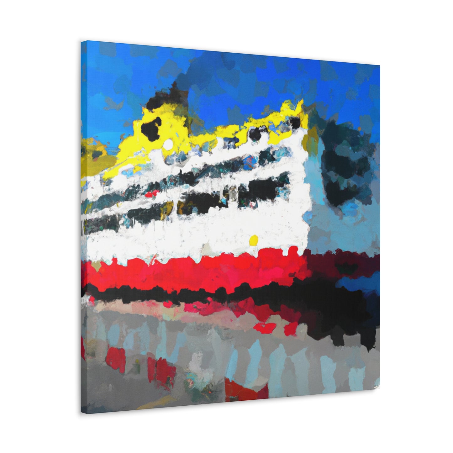 Ferry by Moonlight. - Canvas