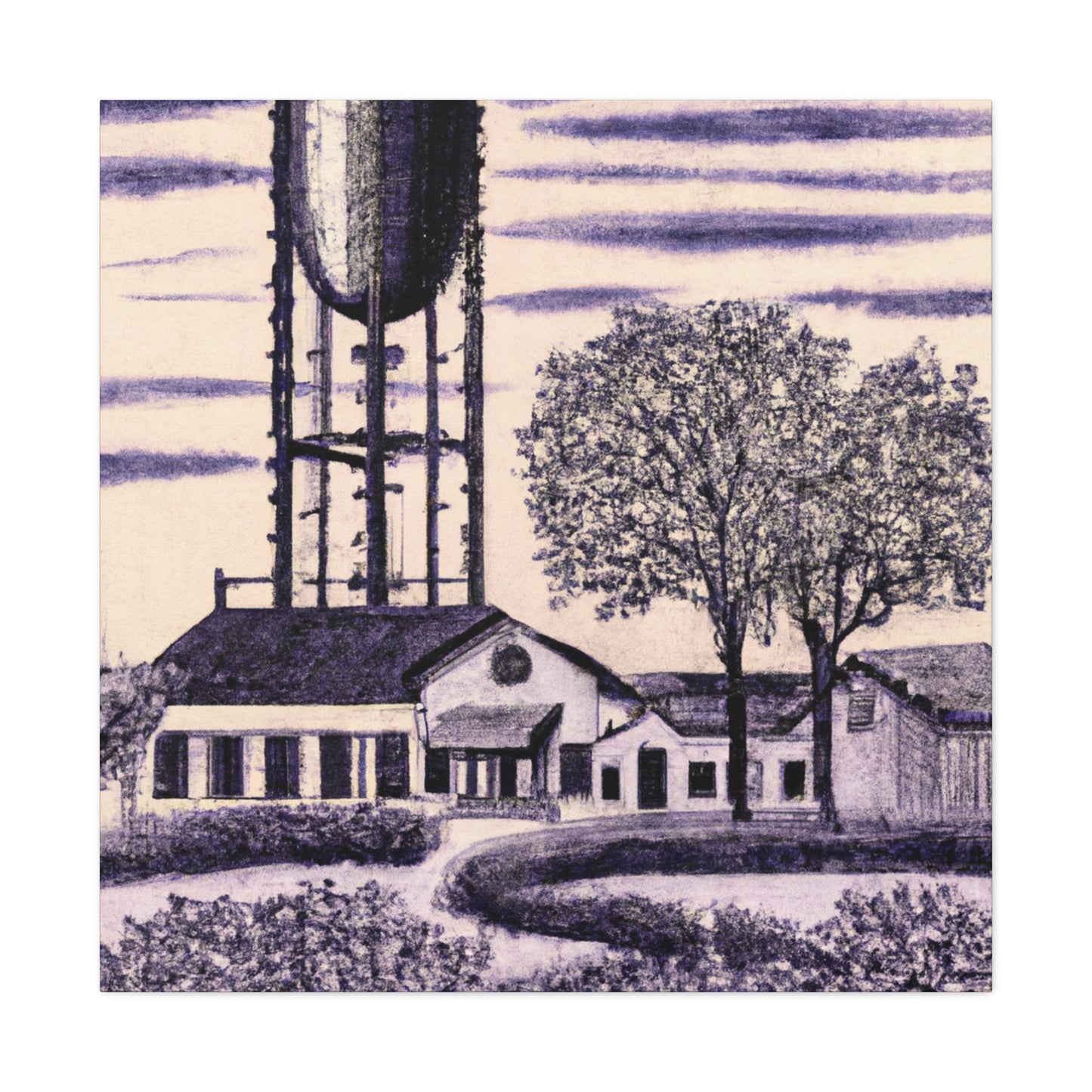 "The Water Tower Opulence" - Canvas