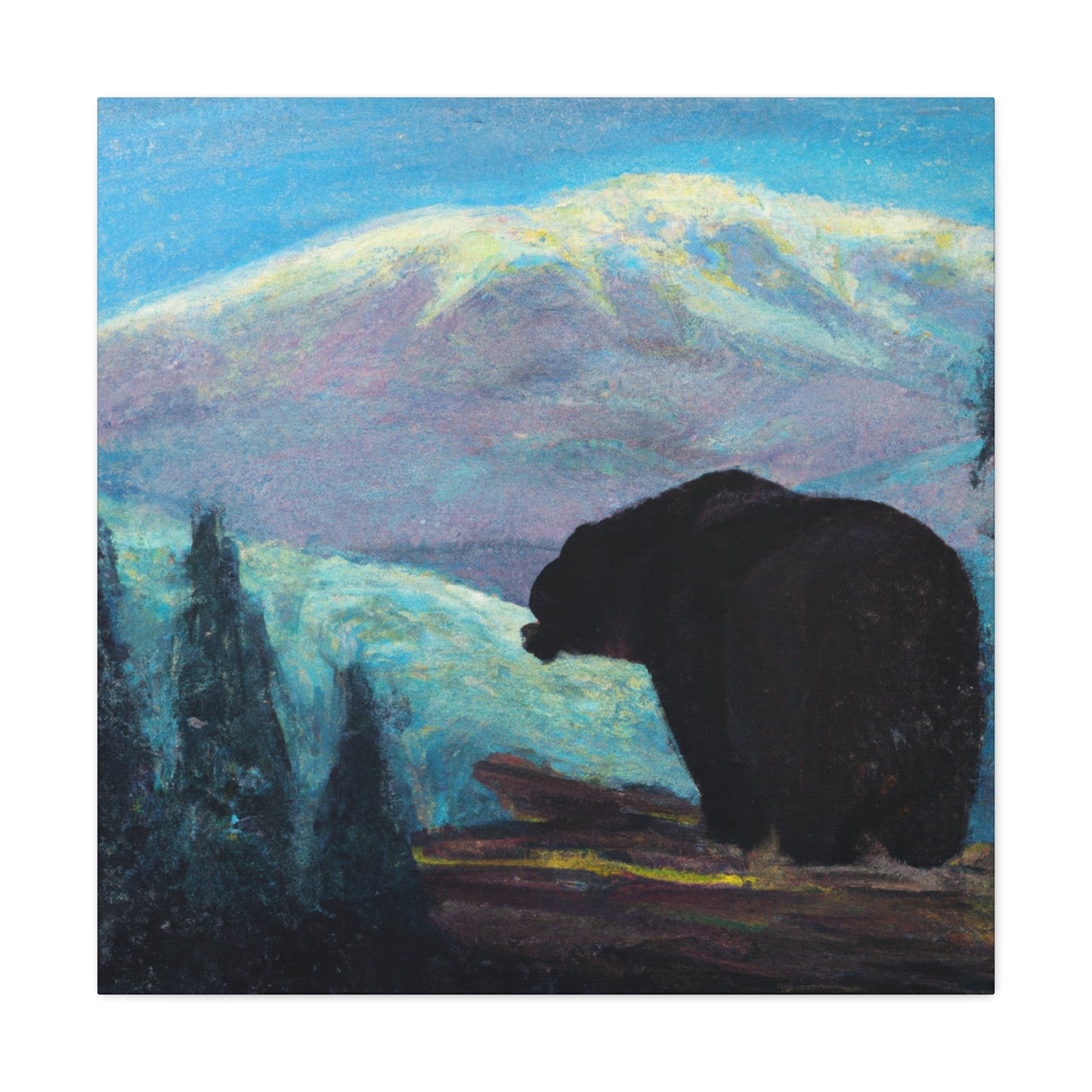 "The Black Bear Monolith" - Canvas