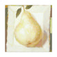 Pear in Soft Hues. - Canvas