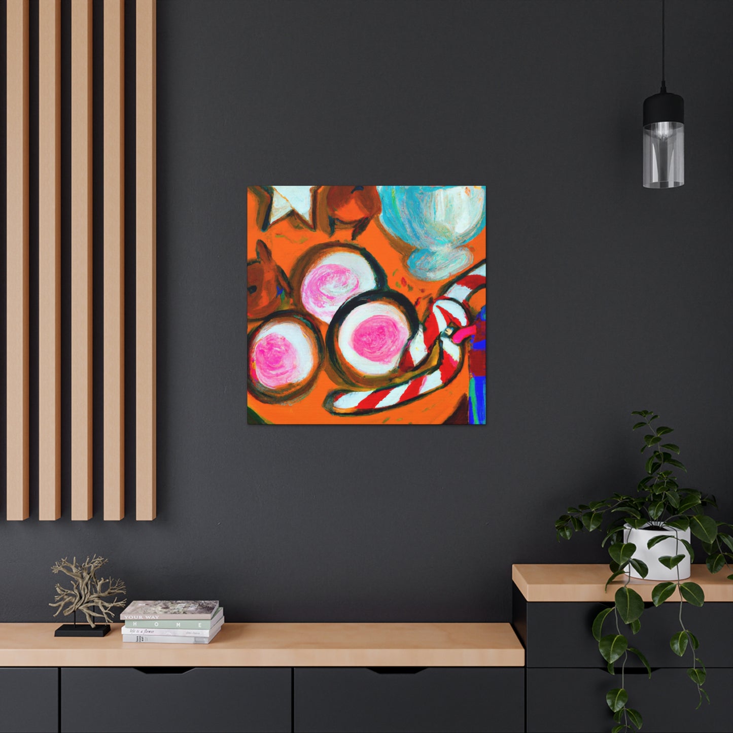 "Milk and Cookies Abstraction" - Canvas