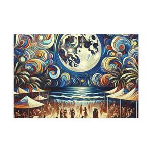 Lunar Fiesta by the Sea - Canvas