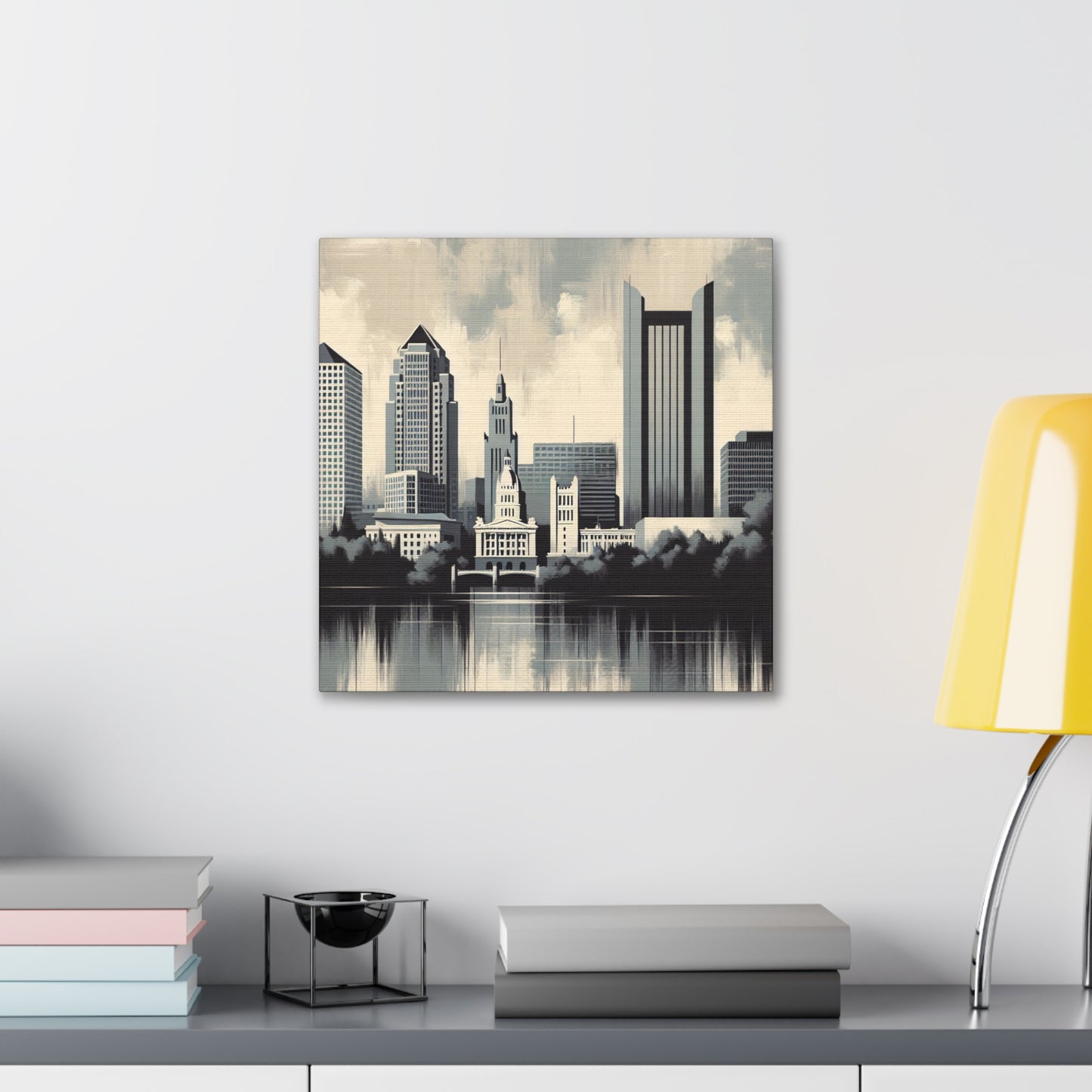 Sunset over Riverside Avenue - Canvas