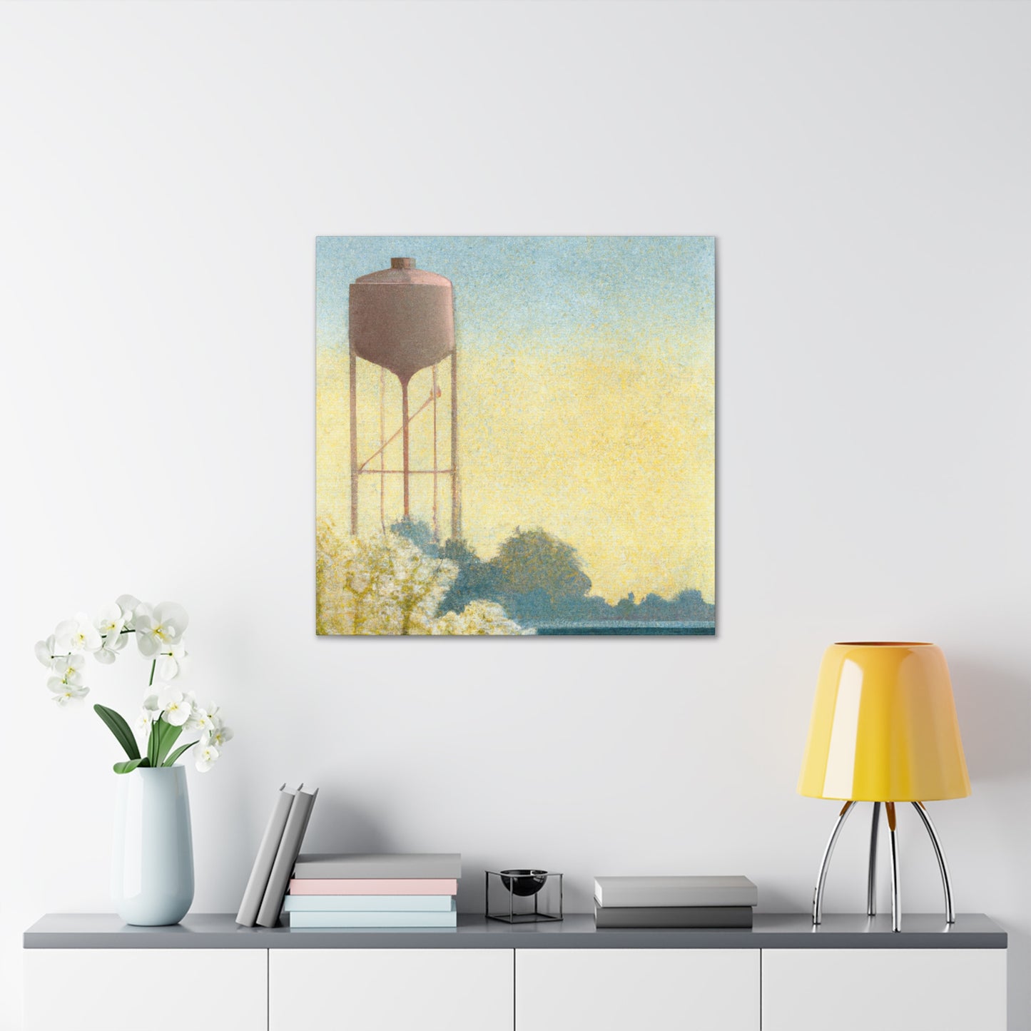 "Aquatic Tower Splendor" - Canvas