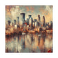 "City's Lively Brushstrokes" - Canvas