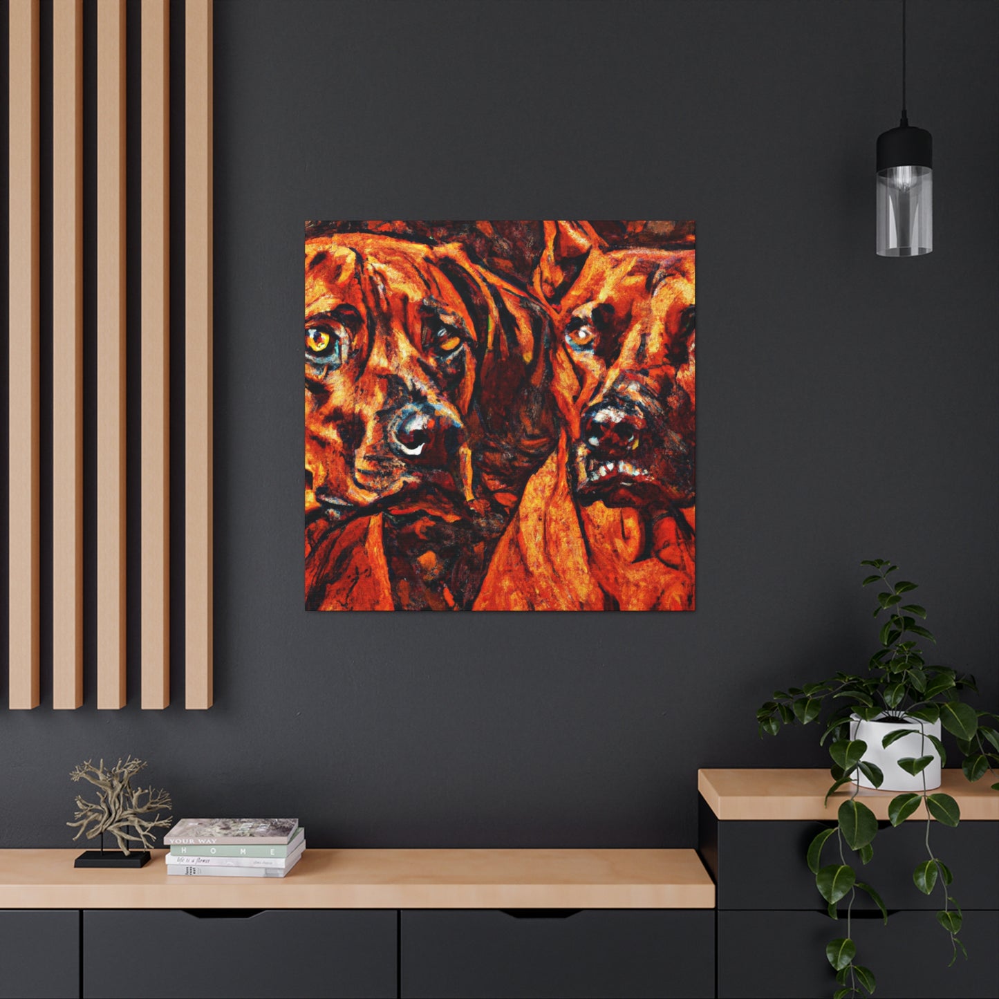 "Ridgeback in Reflection" - Canvas