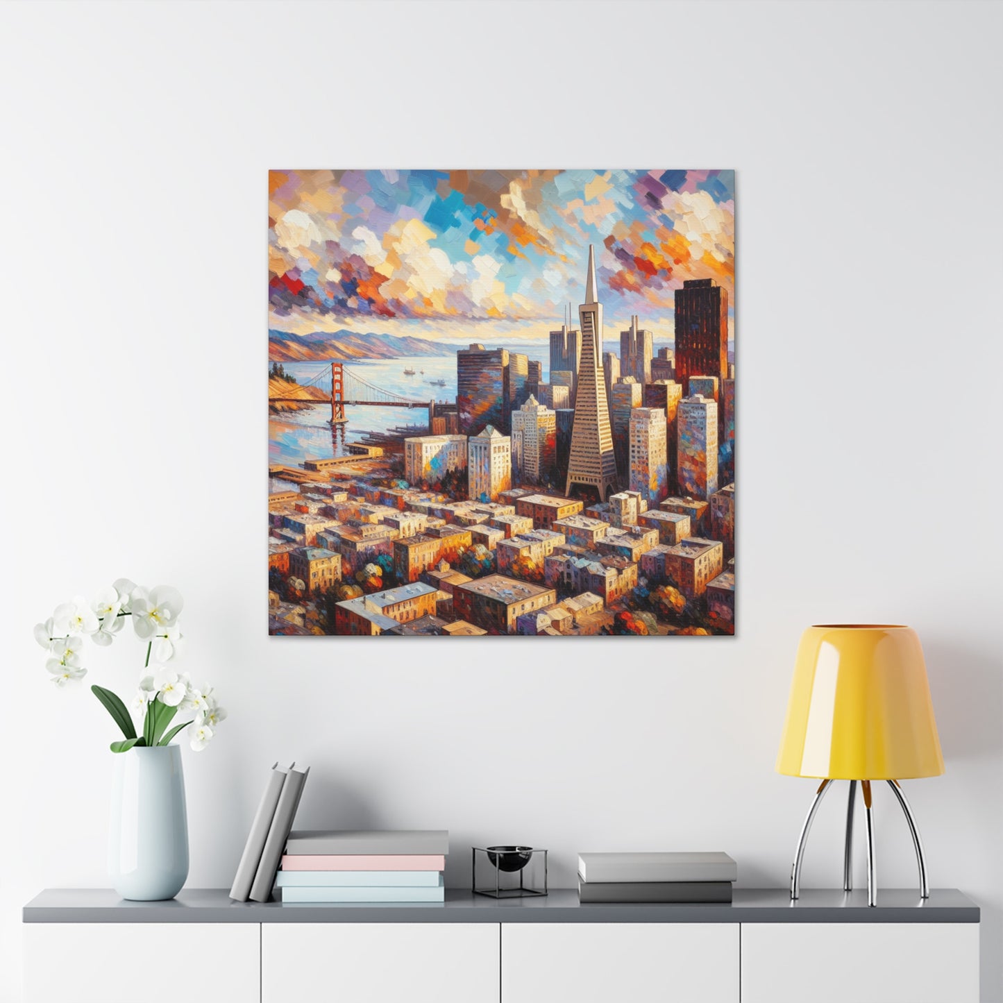 "Vibrant San Francisco Harmony" - Canvas