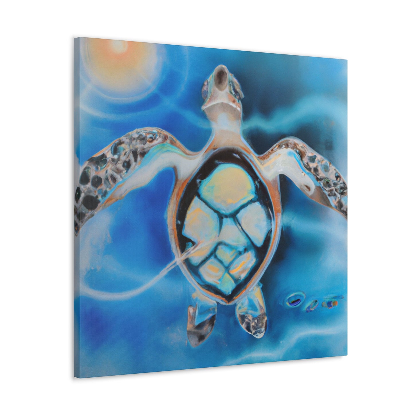 "Sea Turtle Majesty Reigns" - Canvas