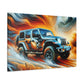 "Mystical Jeep Dreamscape" - Canvas