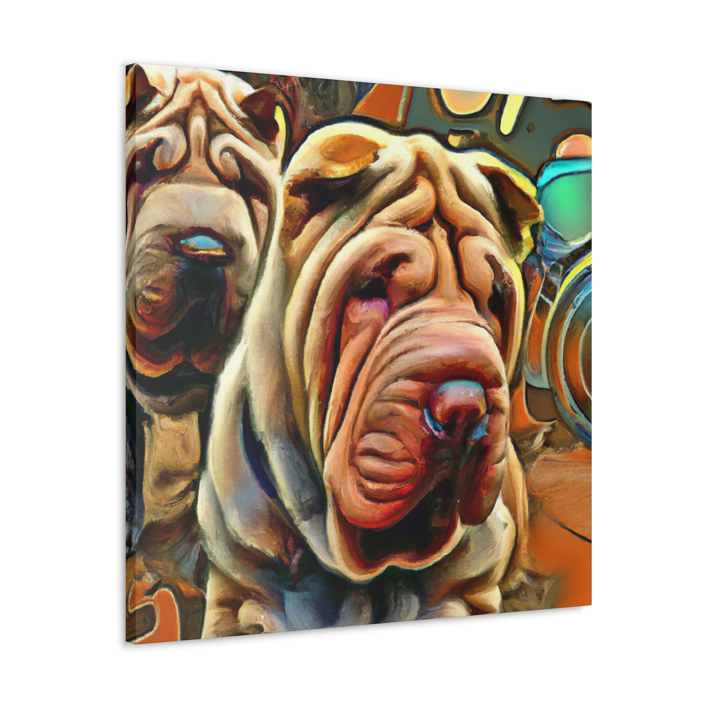 "Shar Pei Dreamscape" - Canvas