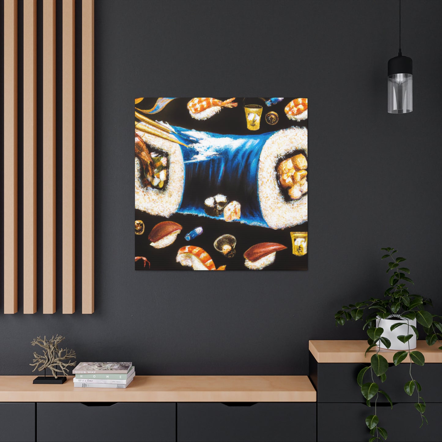 "Sushi in Surrealism" - Canvas