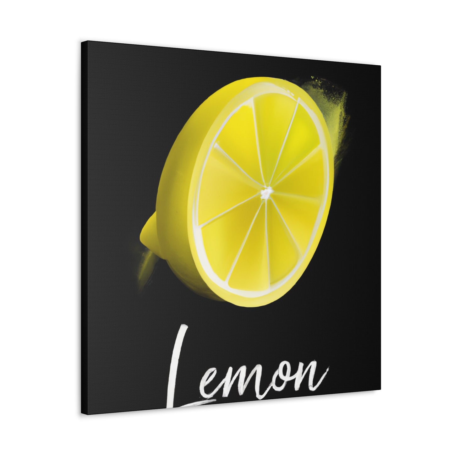 Lemon Zest Radiance - Canvas