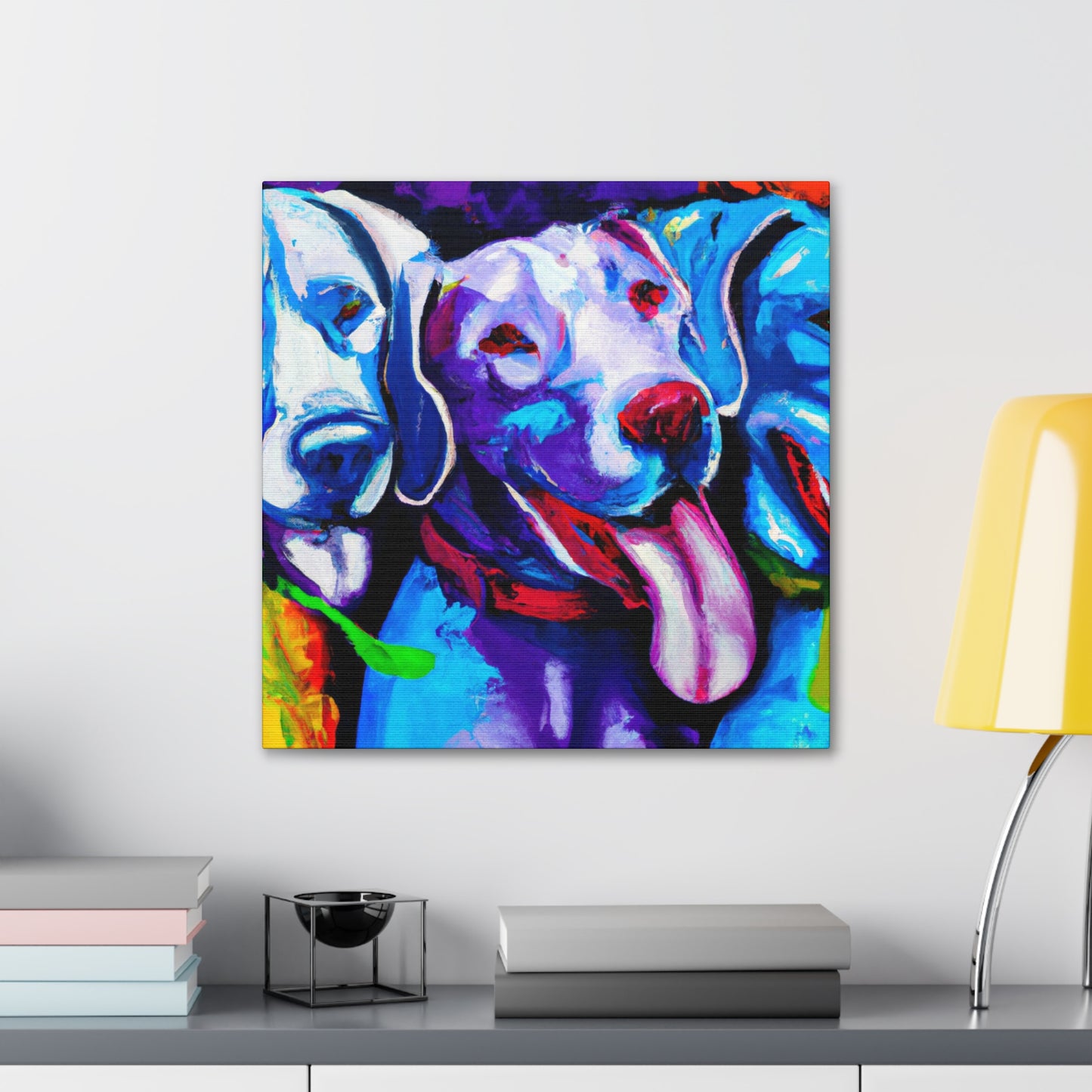 Weimaraner Winter Wonders - Canvas