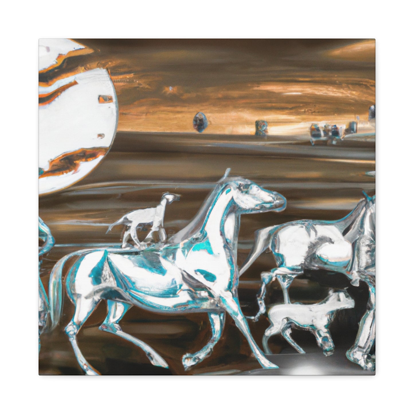 Cowboy Herd Dreamscape - Canvas