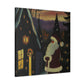 Santa's Winter Scene - Canvas