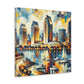 "Vibrant Coastal Impressions" - Canvas