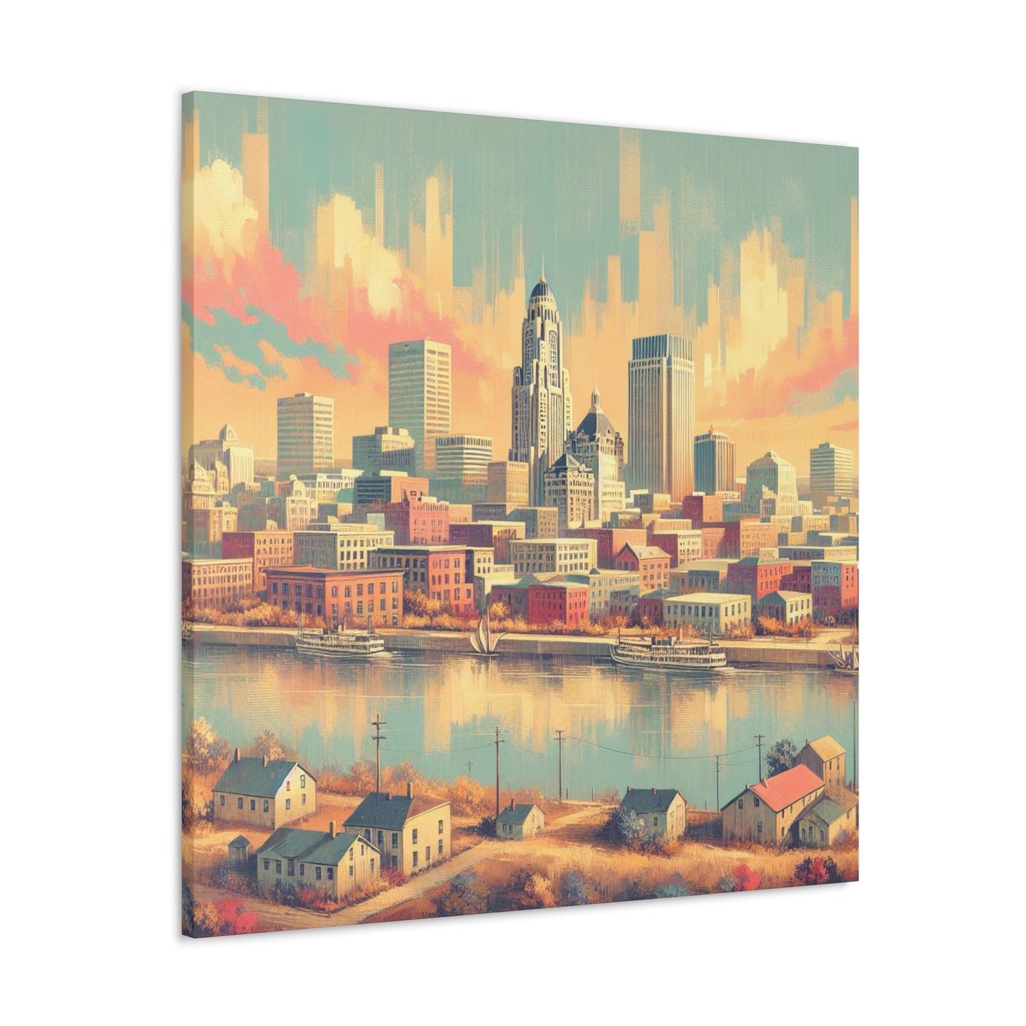 "Prairie Splendor: Omaha" - Canvas