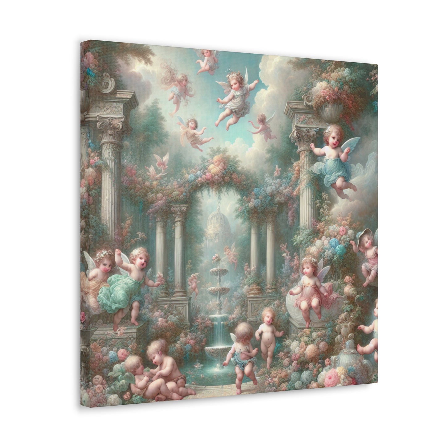 Whimsical Garden Dreams - Canvas