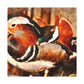 Mandarin Duck Triptych - Canvas