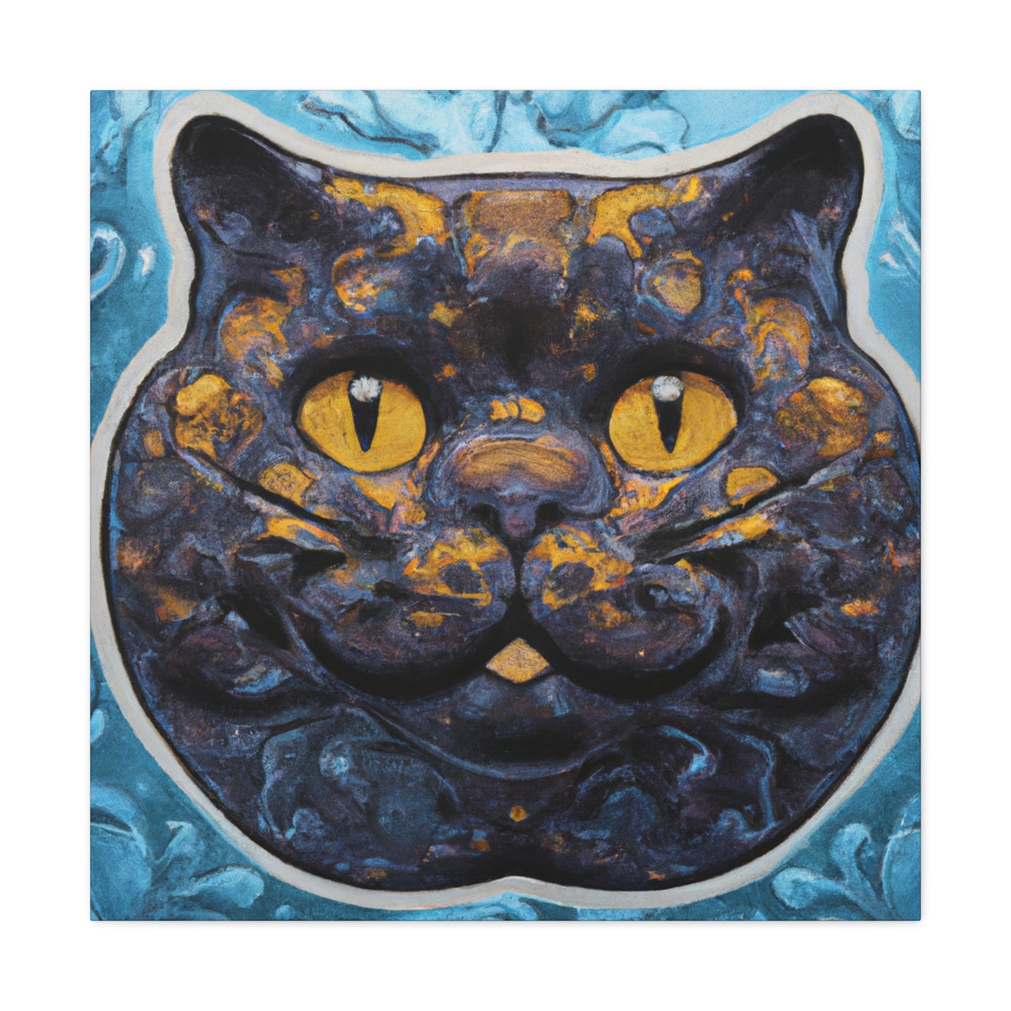 Curious British Shorthair - Canvas