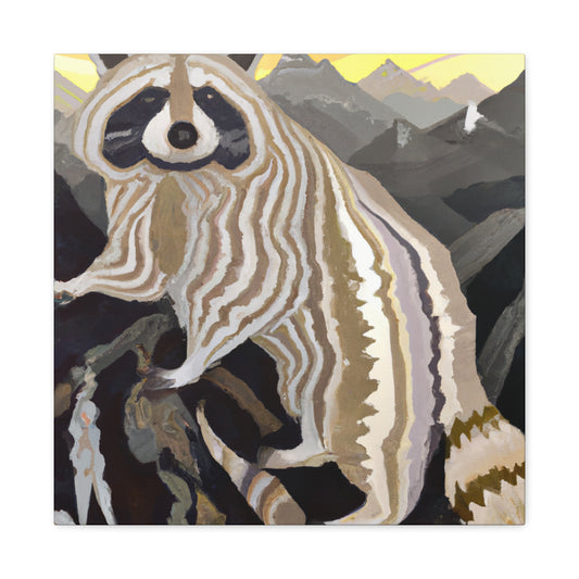 "Raccoon in Deco Style" - Canvas