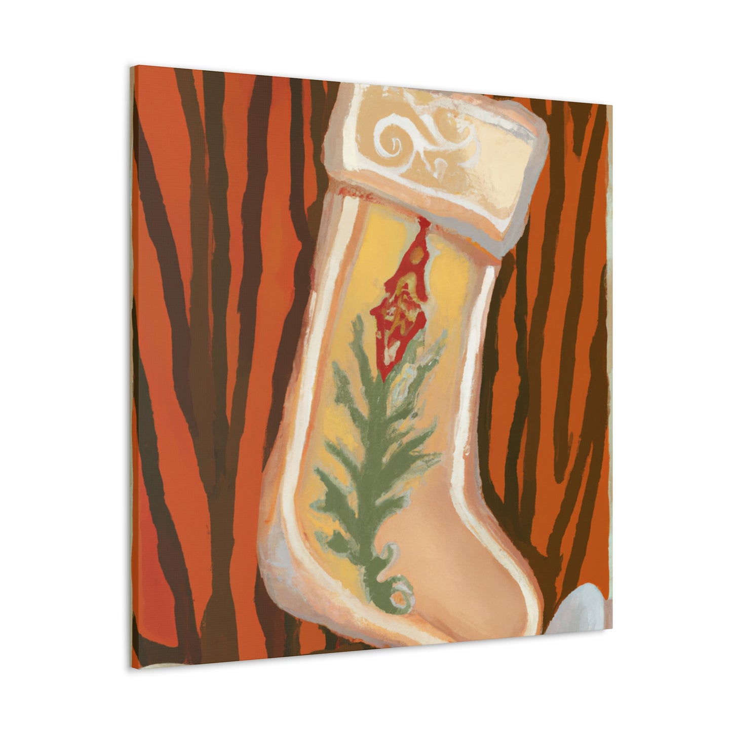 "Stocking Sheers Glistening" - Canvas