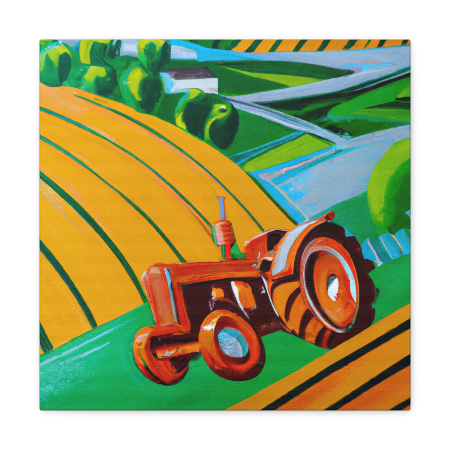 "Tractor of the 1920s" - Canvas