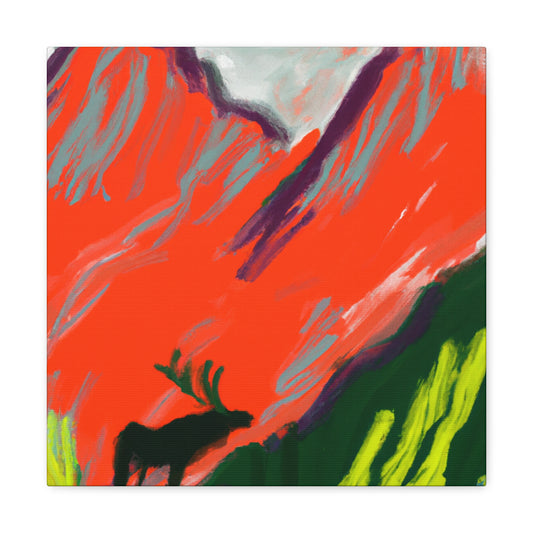 Elk of Abstract Expressionism - Canvas