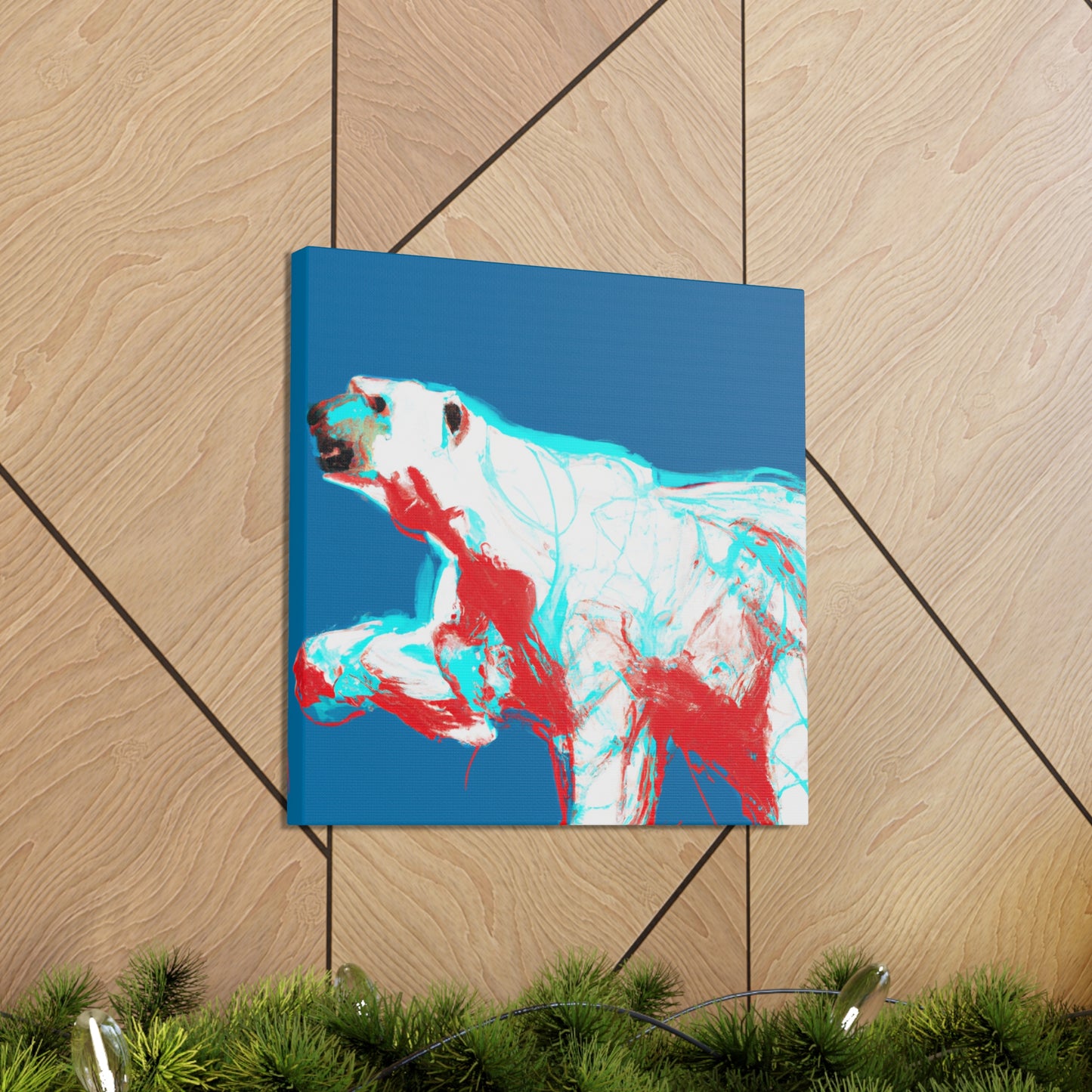 Polar Bear Minimalism - Canvas