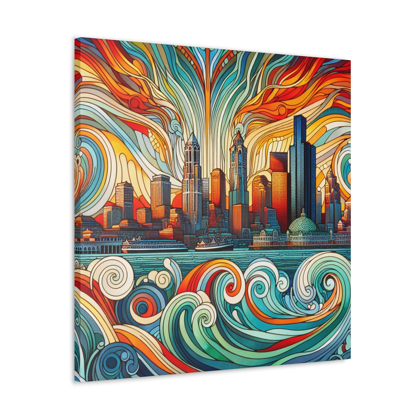 Emerald City Blossom - Canvas