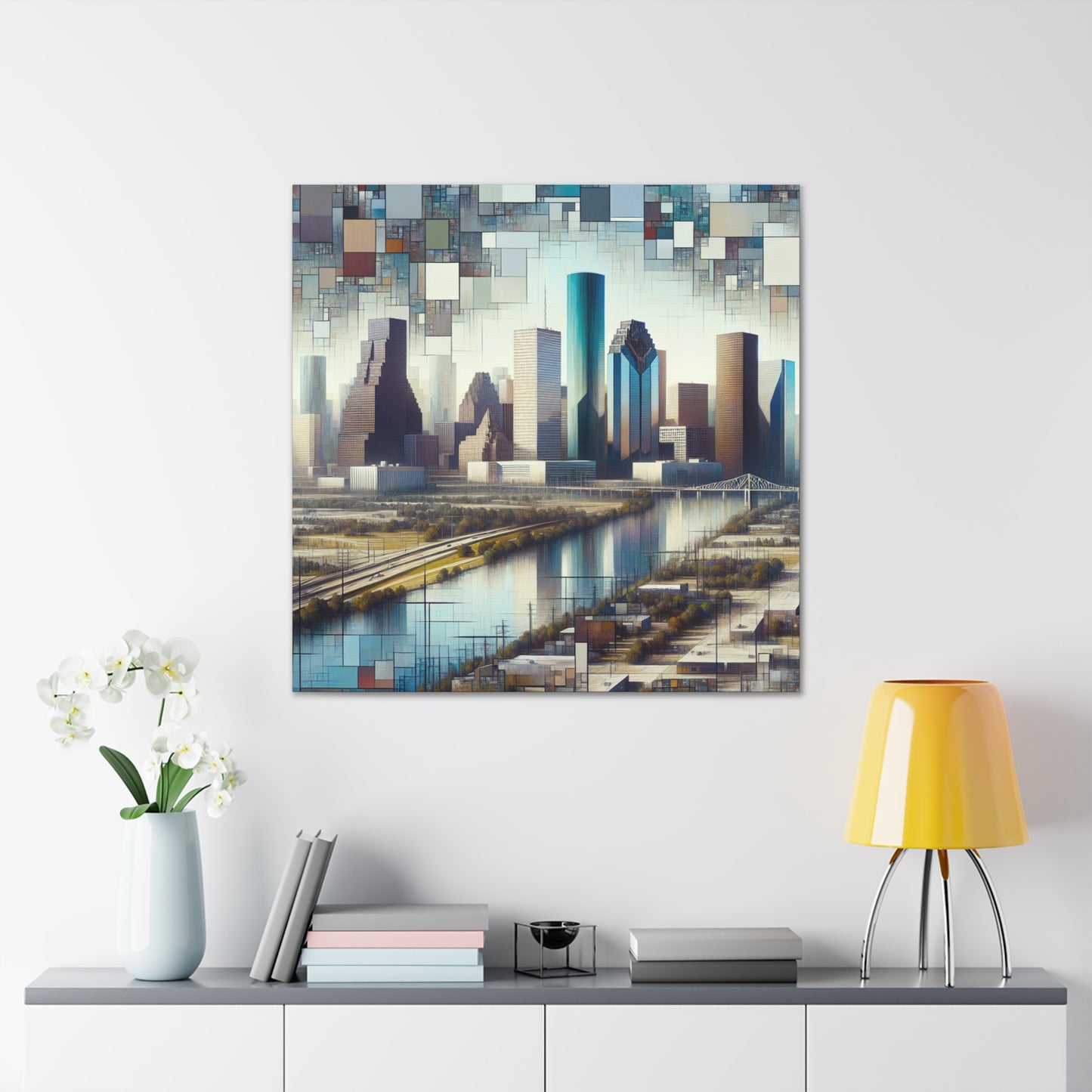 "Urban Dreamscapes: Houston Horizon" - Canvas