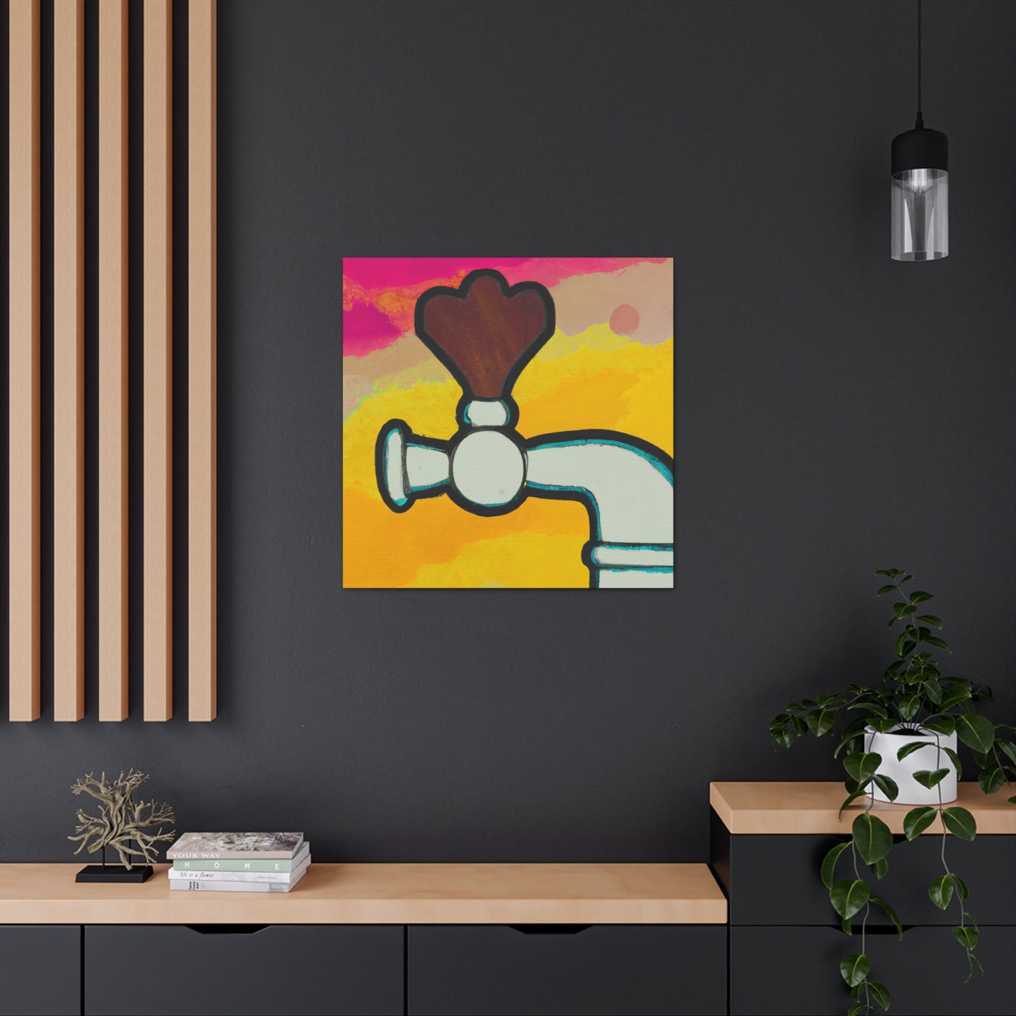 Bar's Fauvist Tap. - Canvas