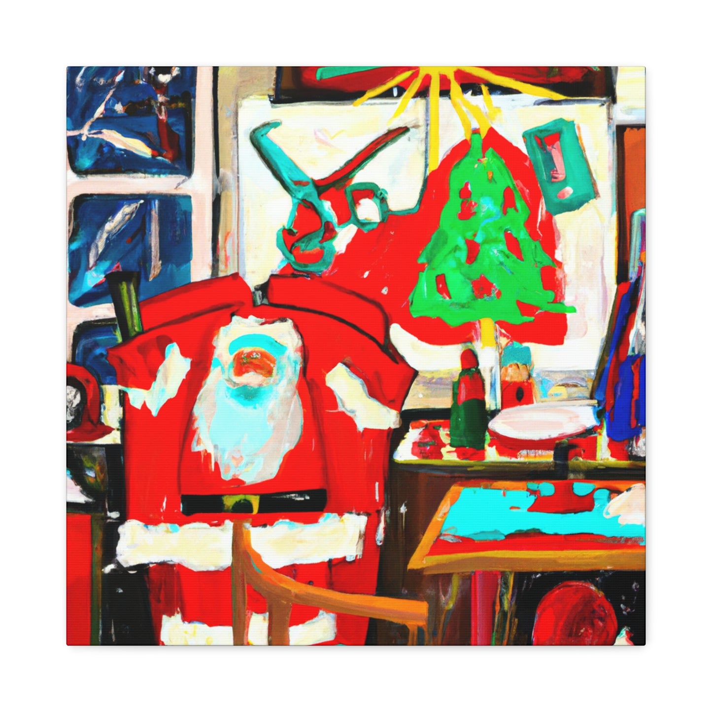 Santa's Toy Factory - Canvas