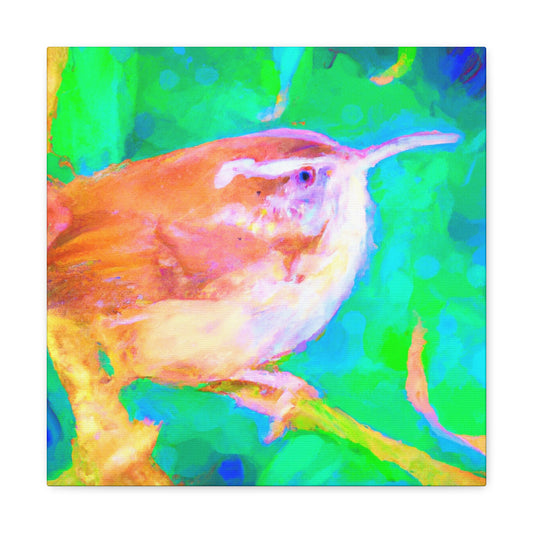 "Carolina Wren Impressionism" - Canvas