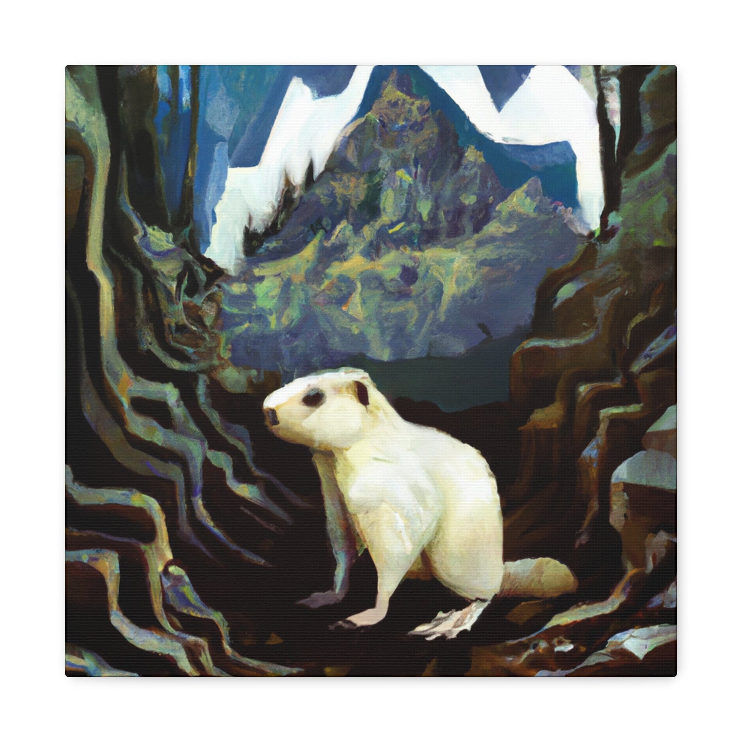 Marmot Street Mural - Canvas