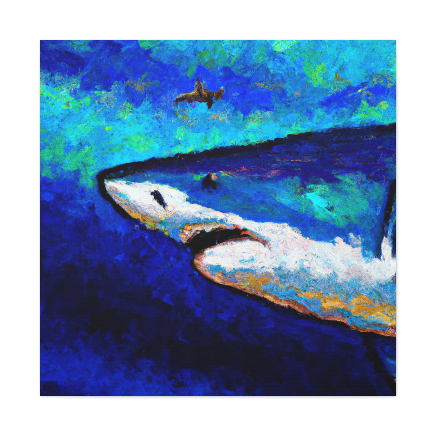 Shark in Impressionism - Canvas